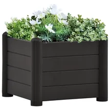 vidaXL Garten-Hochbeet PP Anthrazit 43x43x35 cm