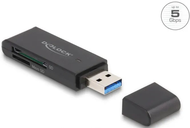 DELOCK USB Cardreader für SD und Micro SD Karten