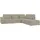 s-style möbel ECKSOFA modularer Leox Beige Samt-Stoff