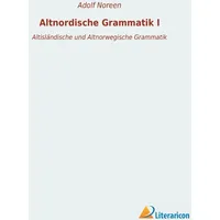 Literaricon Verlag Altnordische Grammatik I