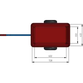 FETRA Handwagen 4101L, Tragkraft 200kg Luft-Bereifung