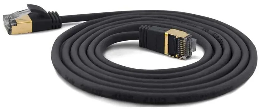 Wantec SSTP-Patchkabel Cat.6A sw 7202 sw 1,5m