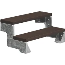 DOLLE Außentreppe Gardentop 36-44 cm Holz/Kunststoff/Stahl/WPC
