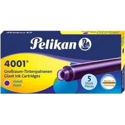 Pelikan Tintenpatrone 4001 GTP/5 violett Etui mit 5 Patronen
