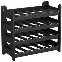 ARTECSIS Weinregal 24 Flaschen Schwarz