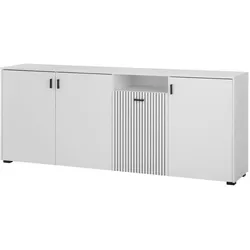 Furn.Design Sideboard in weiß matt Wohn- und Esszimmer Kommode 200 cm Merced
