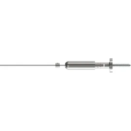 Interdeco SEILSPANNGARNITUR / SEILSPANNER SET Davis 500 cm Seil, Vernickelt