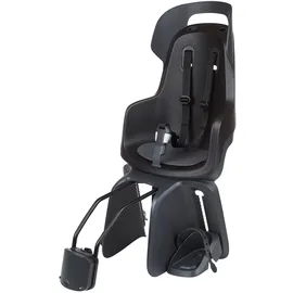 Bobike 8012400012 - Fahrradkindervordersitz GO MAXI für Fahrräder mit 26” bis 29” Rädern geeignet für Kinder mit Rahmenverankerung in Farbe Urban Schwarz