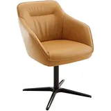 Koinor Armlehnstuhl, Bernstein, Leder, Echtleder, Nappaleder, Drehkreuz, 60x84x67 cm, Goldenes M, Dgm, Beinauswahl, Lederauswahl, Stoffauswahl, Typenauswahl, inklusive Armlehnen, Sitzfläche 320° drehbar, Esszimmer, Stühle, Esszimmerstühle, Armlehnenstühle