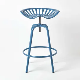 Homescapes Barhocker Traktorsitz 47 x 74 x 50 cm Blau