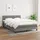vidaXL Boxspringbett mit Matratze Dunkelgrau 140x200 cm Stoff