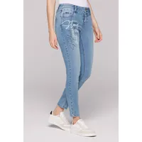 Soccx Slim-fit-Jeans SOCCX, Damen, Gr. 26, Normalgrößen, blau (blau