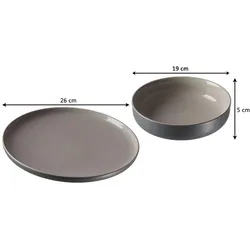 Ritzenhoff & Breker JASPER Tafelservice grau 8-teilig - DS