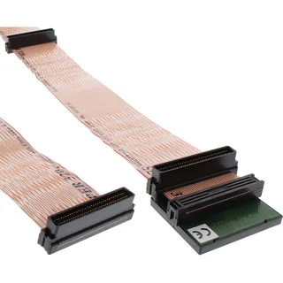 InLine SCSI U320 Flachbandkabel, 68pol, 3 Abgriffe, für 2 Geräte, mit Terminator