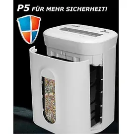 LMG AS1060MQ Aktenvernichter mit Partikelschnitt bis 10 Blatt weiß