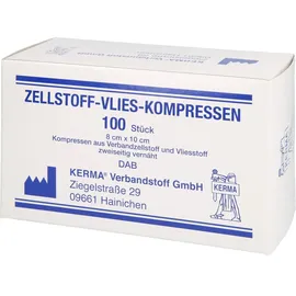 KERMA Verbandstoff GmbH Zellstoff Vlies Kompressen 8 x 10 cm 100 St.