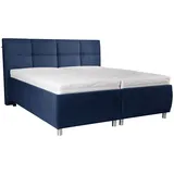 Alina Stauraumbett ALINA "Nadina Comfort", blau (dunkelblau tcm 96), B:178cm H:116cm L:217cm, Struktur fein TCM (100% Polyester), Betten, Stauraumbett, inkl. Stauraum und Lattenrost, in diversen Ausführungen