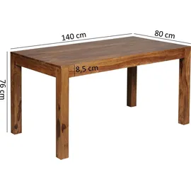 Wohnling Mumbai 140 x 76 x 80 cm braun