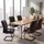 MCW Konferenzstuhl MCW-H31 Kunstleder braun 6er Set