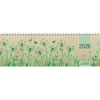 Zettler Tischquerkalender Graspapier 2026 - 32x10,5 cm - 1