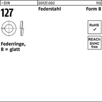 Industrial Quality Supplies DIN 127 Federring Federstahl B 56