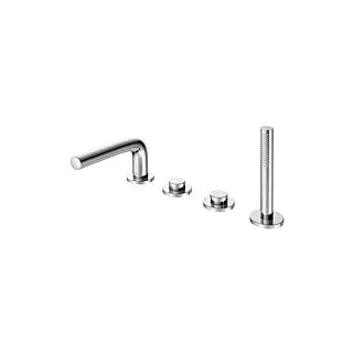 Keuco Edition 400 Wannen-4-Loch-Armatur 51530030200 Bronze gebürstet