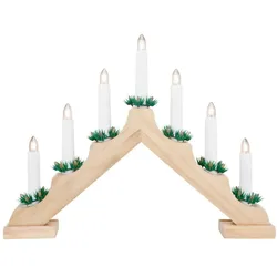 KOOPMAN Weihnachtsleuchter natur batteriebetrieben