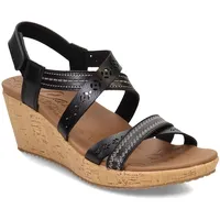 Skechers Damen Beverlee-Delicate Glow Keilsandale, Schwarz, 42 EU - 42 EU