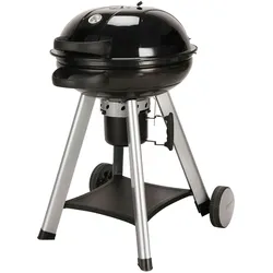 TAINO NEO Holzkohle-Kugelgrill mit klappbarem Deckel Kettle-Grill Ø 57cm Schwarz