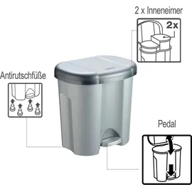 Rotho Duo 20 l silber