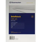 SOENNECKEN Briefblock 2311 DIN A5 70g liniert 50Blatt weiß