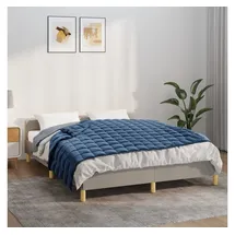 vidaXL Gewichtsdecke Blau 150x200 cm 7 kg Stoff