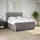 vidaXL Boxspringbett mit Matratze Taupe 180x200 cm Stoff
