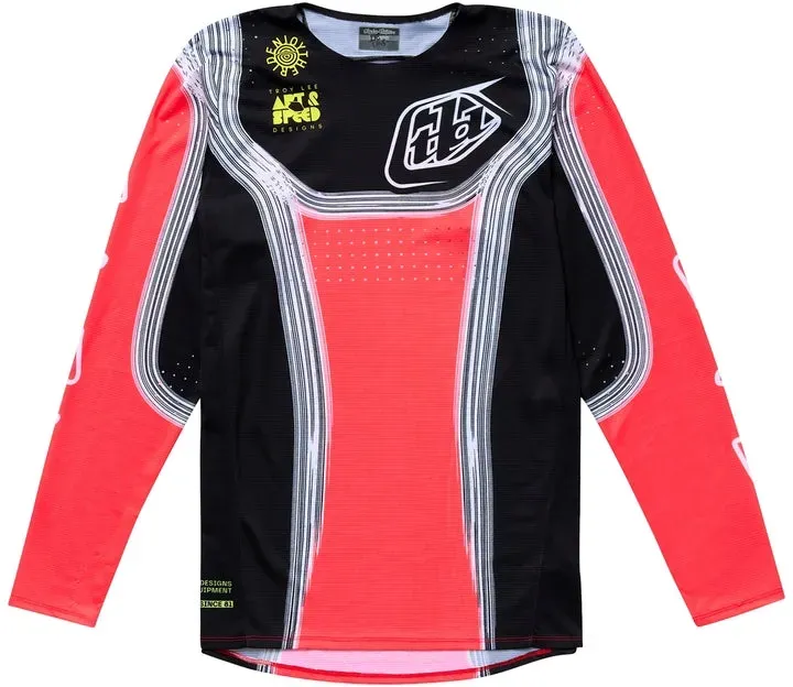 Troy Lee Designs Se Pro Stripes Jugend Jersey Infra Rot/Schwarz - YXL