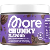 MORE Nutrition MORE Chunky Flavour, Dark Cookie Crumble, 170 g, vegan, Geschmackspulver zum Süßen, ohne viel Zucker und Kalorien, mit Inulin und Laktase