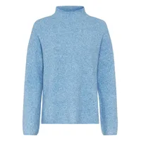 CAMEL ACTIVE Damen Rollkragenpullover aus einem Wollmix Hellblau, Womenswear-L - L