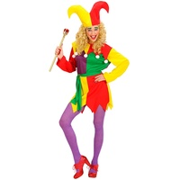 Widmann - Kostüm Spaßvogel, Kleid, Hofnarr, Clown, Faschingskostüme, Karneval