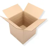 10 St. Faltkartons 400x400x400 braun 2-wellig 2.30 BC-Welle Modulkarton 6er Versandverpackung Bücherkarton Umzugskarton