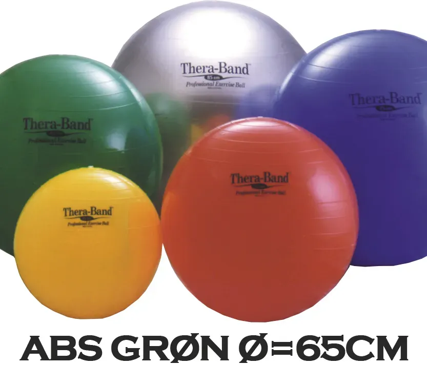 Thera-Band Therapieball & Gymnastikball 65cm Grün (Inkl. ABS)