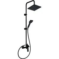 NOVASERVIS Tina Duschsystem mit Hebelarmatur schwarz SET04338.5