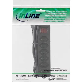 InLine Steckdosenleiste 1,5 m Schwarz 6 St.