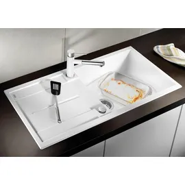 Blanco Metra XL 6 Silgranit Weiß 1000 x 500 mm Drehknopfventil
