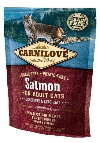 CARNILOVE Cat Sensitive & Long Hair Salmon 400 g