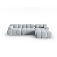 Micadoni Ecksofa Bellis, modular 4-Sitzer blau