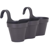 Artevasi Capri TRIPLE POT 54CM ANTHRACITE