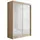 altdecor Schiebetürenschrank 120 x 215 x 61 cm Sonoma/Weiß