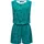 Ragwear Jumpsuit Zella schicker, kurzer Damen Overall mit floralem Print blau L (40)