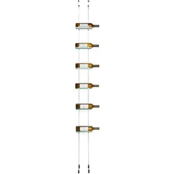 6 Flaschen Komplettes Set Hängende Weinregale