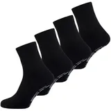 Nur Der Basicsocken Stopper Socke 4-Paar Schwarz 43-46