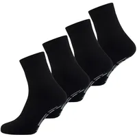 Nur Der Basicsocken Stopper Socke 4-Paar Schwarz 43-46